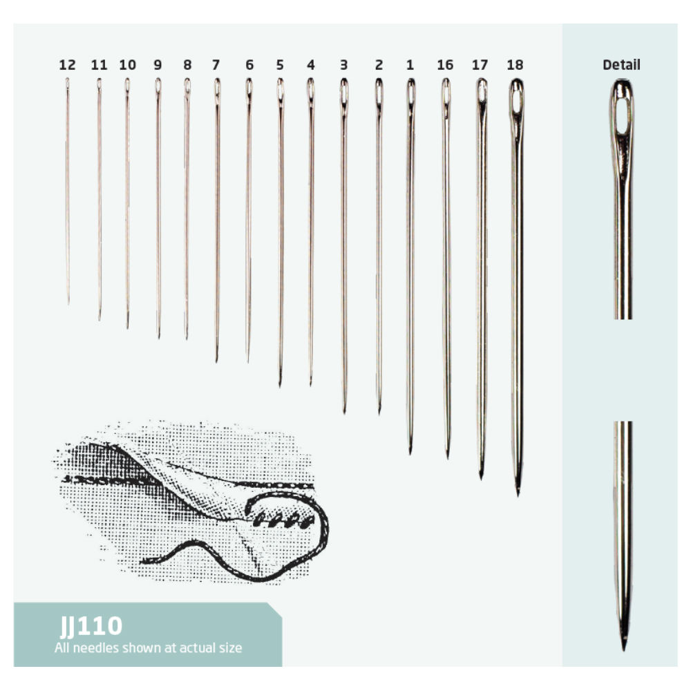 General Hand Sewing: Regular Sharp Sewing Needles